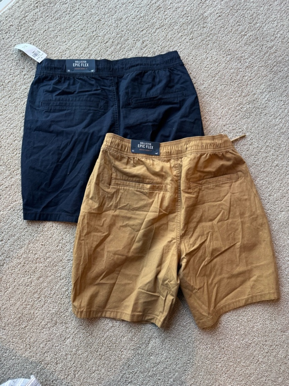 Hollister Men's Epic Flex Jogger Shorts in Mustard - Picture 4 of 4